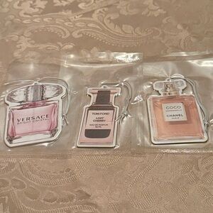 Lux Car Freshies Parfum Versace Tom Ford Chanel 3 pack New In Bag